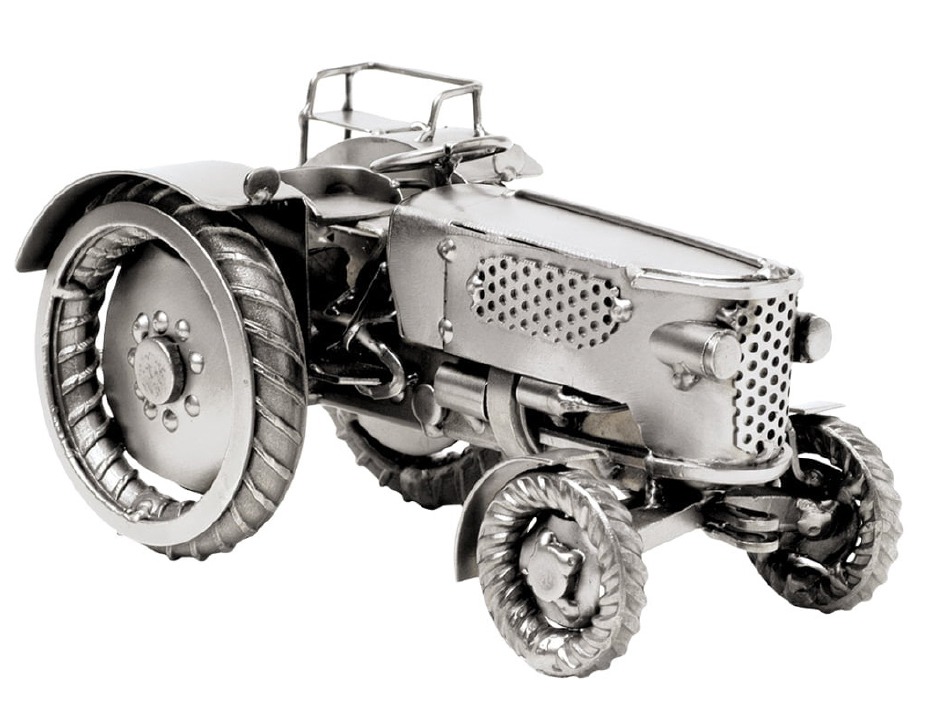 Metallfigur Traktor