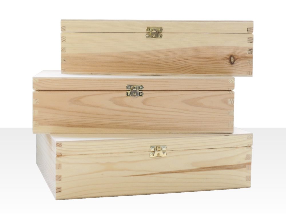 Holzbox für Flaschen