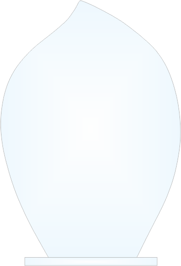 Kristallglas Trophäe "Träne