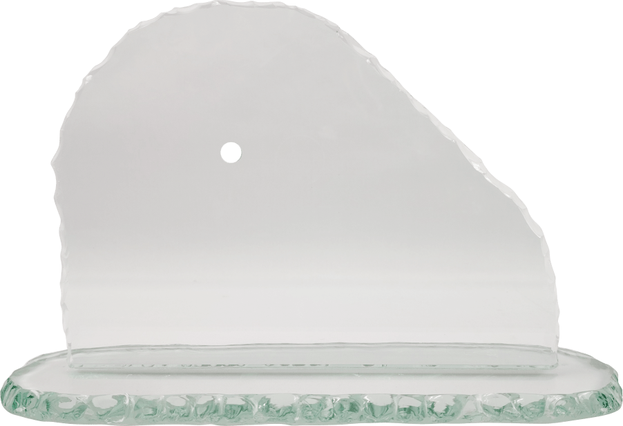 Kristallglas Uhr "Berg"