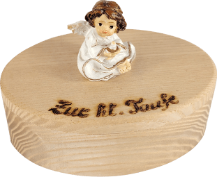 Kleine Holzdose "Engel"