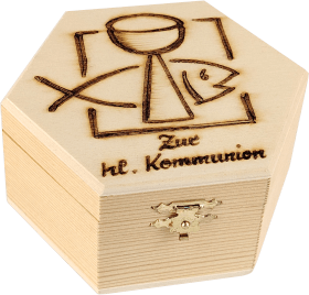 Kleine Holzdose "Kommunion"