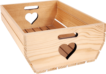 Holzwanne "Herz"