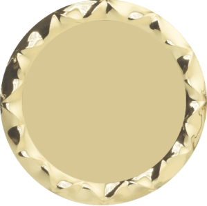 Metallteller "Gold"