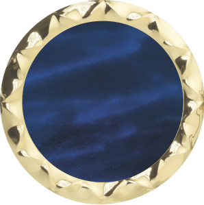 Metallteller "Blau/Gold"