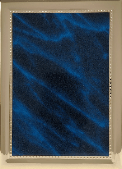 Schild Blau/Gold